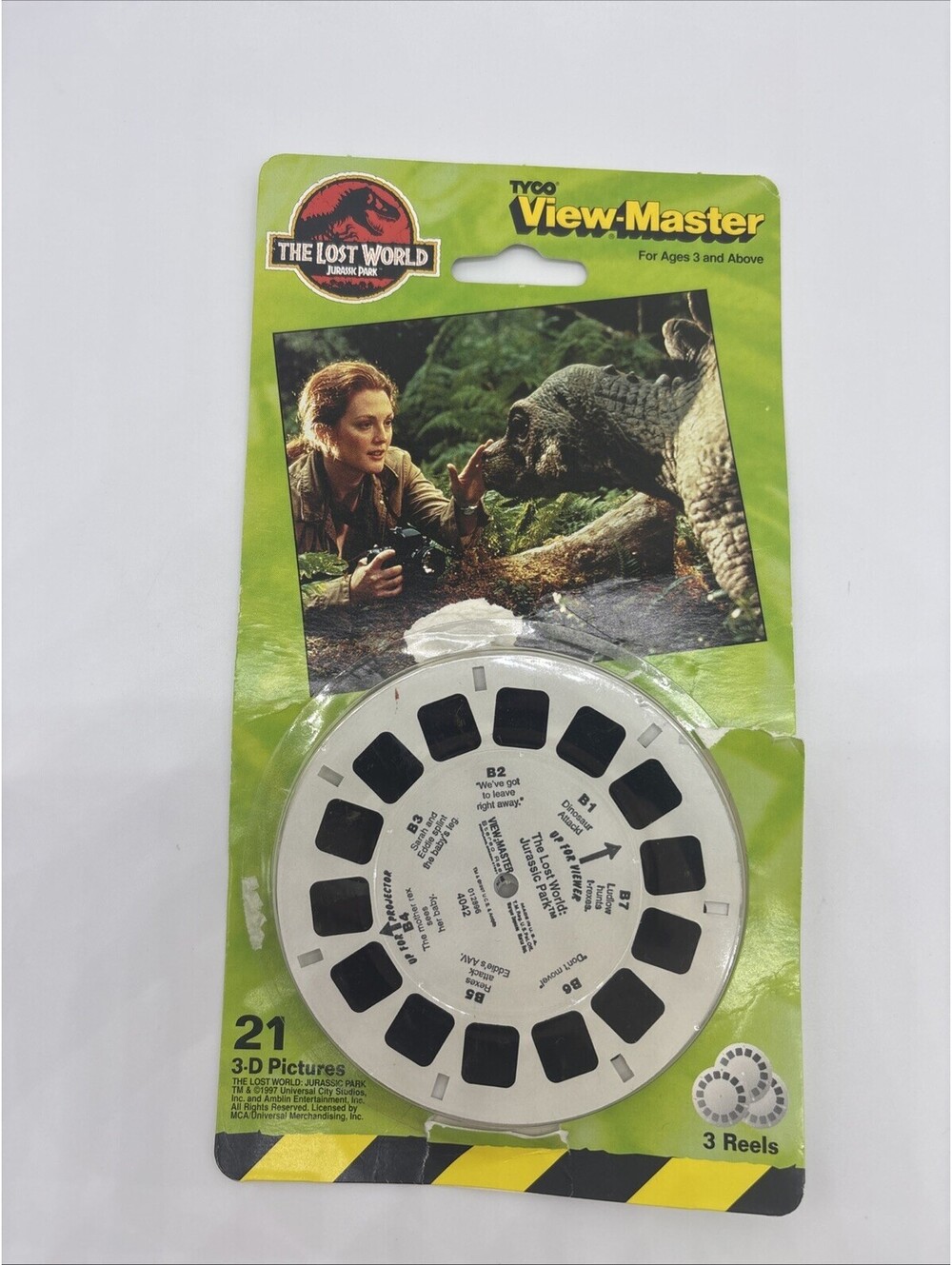 1997 Tyco View-Master The Lost World Jurassic Park 3 Reels #4042 Vintage